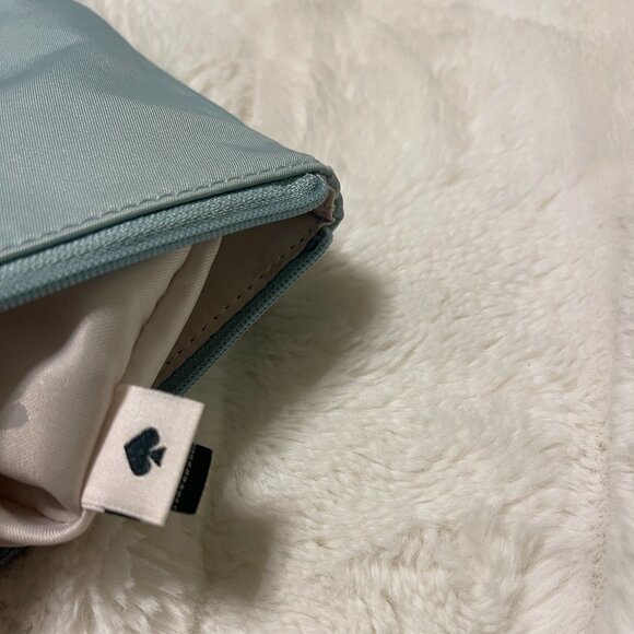 KATE SPADE NEW YORK LARGE NYLON TEAL WRISTLET - Picture 8 of 9